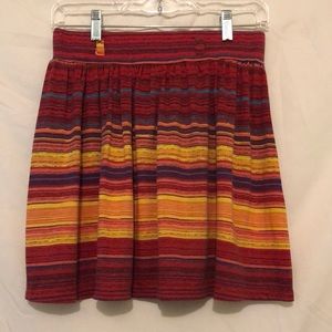 Sunset Striped Skirt